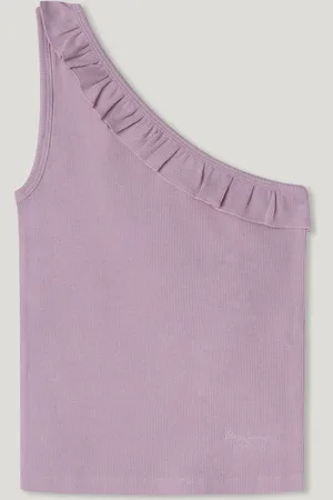 Pepe Jeans T-shirt côtelé asymétrique