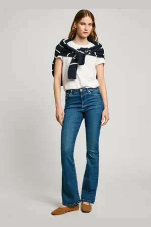 Pepe Jeans Jean coupe évasée, taille haute - dion