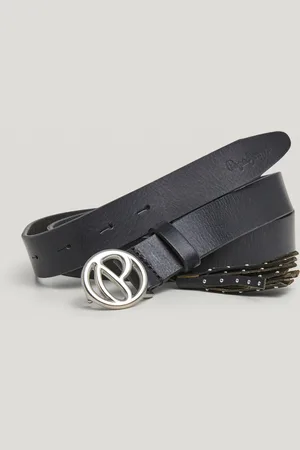 Pepe Jeans Ceinture avec boucle circulaire en cuir