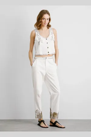 Pepe Jeans Pantalon coupe barrel avec détails clous