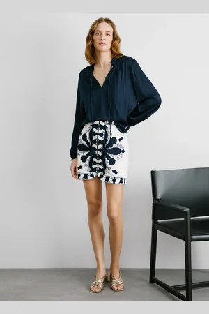 Pepe Jeans Blouse à col mao en satin