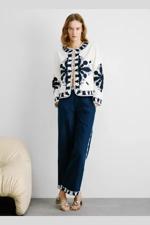 Pepe Jeans Pantalon droit avec détails brodés