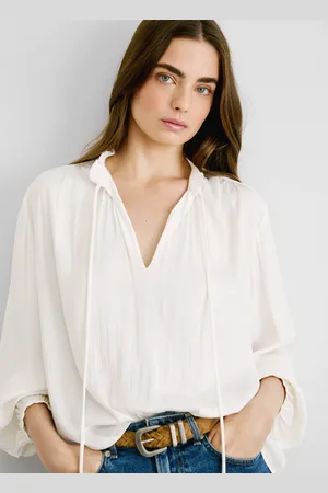 Pepe Jeans Blouse à col mao en satin