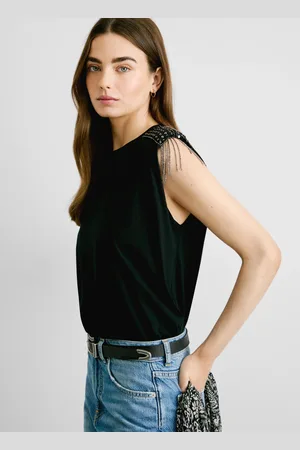 Pepe Jeans T-shirt avec pierres décoratives sur les épaules