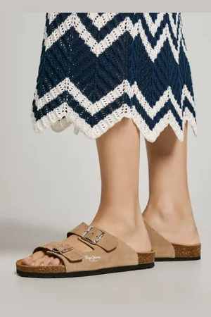 Pepe Jeans Sandales à double boucle en daim