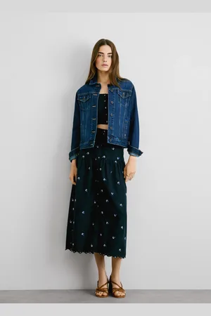 Pepe Jeans Jupe midi en popeline