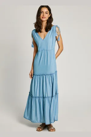 Pepe Jeans Robe longue à col v