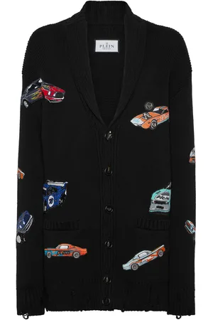 Philipp Plein Knitted Cardigan LS Cars Racing