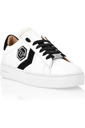 Philipp Plein Lo-Top Leather Arrow Force Sneakers