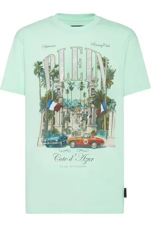 Philipp Plein T-shirt Round Neck SS Club The Course Stones