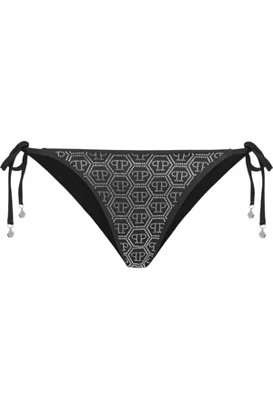 Philipp Plein Swimwear Bottom Slip Crystal Hexagon