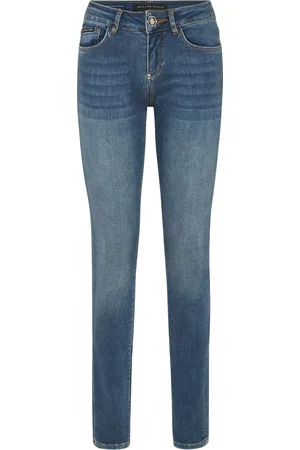 Philipp Plein Denim Trousers Slim Fit Cherries