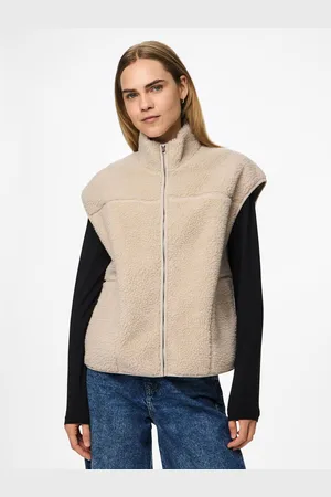 Gilet Sans Manches Femme En Fausse Fourrure Chaude - Doudoune Polaire Pour Automne/hiver, Style Décontracté Chic