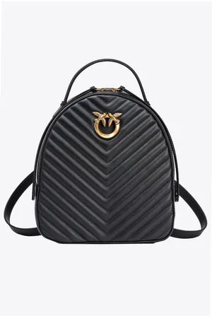 Pinko Sac à dos Love Backpack, Noir-vieil or, U