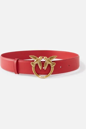 Pinko Ceinture large Love Birds en cuir 4cm, , XS
