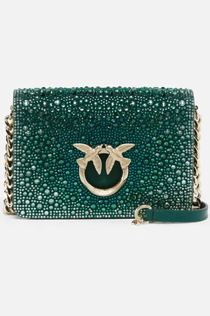 Pinko Mini Love Bag Click à strass Galleria, , U