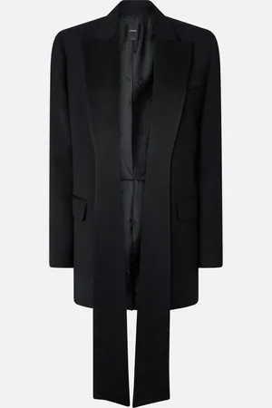 Pinko Blazer oversize en laine avec col en satin, , 42