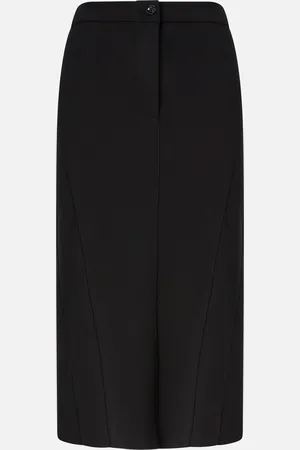 Pinko Jupe mi-longue en maille Roma fendue au dos, , 44