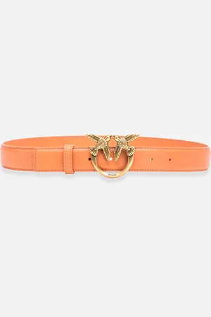 Pinko Ceinture Love Birds en cuir 3cm, , XS
