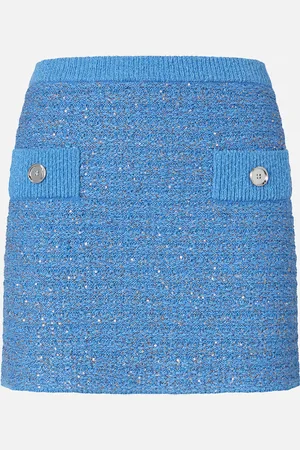 Pinko Mini-jupe en natté à paillettes, , M