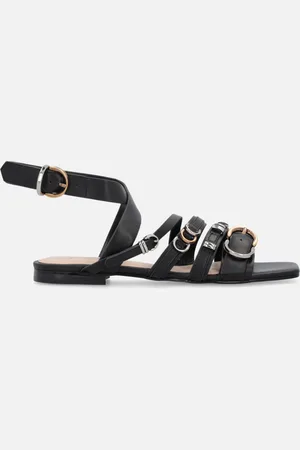 Pinko Sandales plates avec brides croisées et détails métalliques, , 37