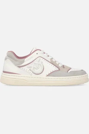 Pinko Sneakers plates en cuir avec logo brodé, , 37