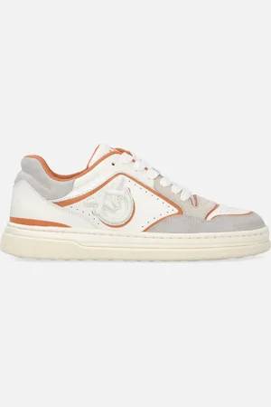 Pinko Sneakers plates en cuir avec logo brodé, , 35
