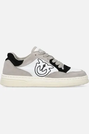 Pinko Sneakers plates en cuir avec logo contrastant, , 37