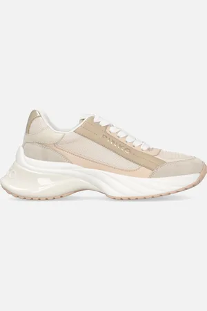 Pinko Sneakers Ariel avec logo et détails en cuir et en daim, , 38