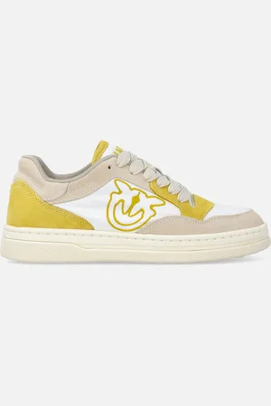 Pinko Sneakers plates en cuir avec logo contrastant, , 38