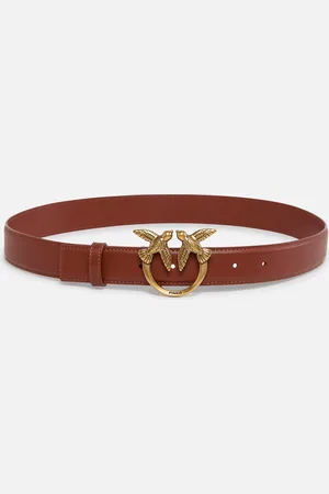 Pinko Ceinture Love Birds en cuir 3cm, , XS
