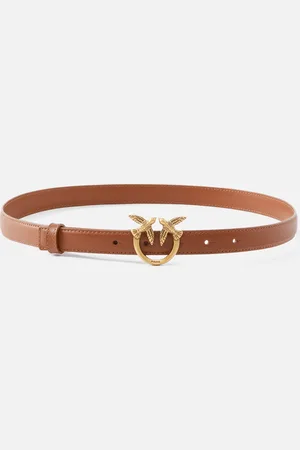 Pinko Fine ceinture Love Birds en cuir 2cm, , L