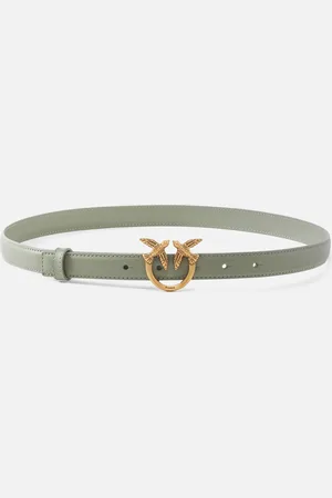 Pinko Fine ceinture Love Birds en cuir 2cm, , L