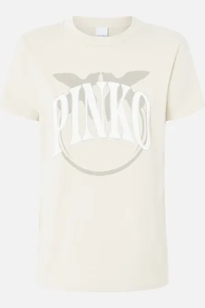 Pinko T-shirt à logos et Love Birds, , L