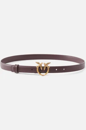 Pinko Fine ceinture Love Birds en cuir 2cm, , S
