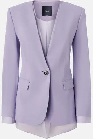 Pinko Blazer élégant en lin et organza de soie, , 36