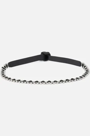 Pinko Ceinture en cuir avec empiècements en métal, , M