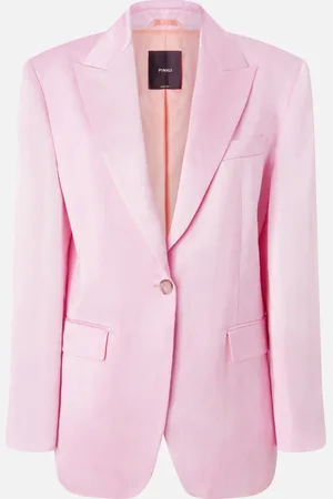 Pinko Blazer droit en satin flammé, , 42