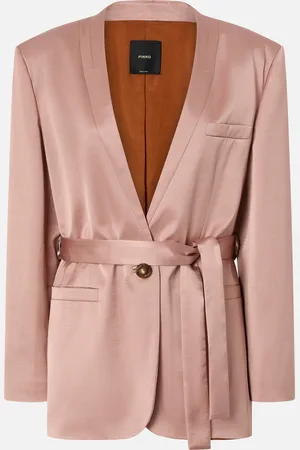 Pinko Blazer de cérémonie ceinturé en satin, , 42
