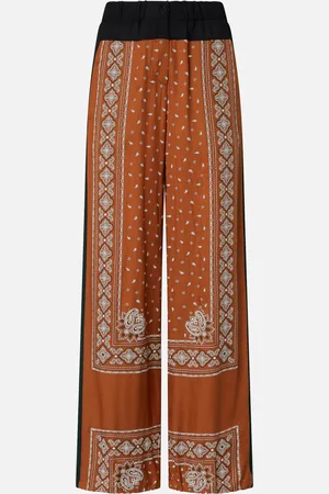 Pinko Pantalon à imprimé bandana ample et léger, , XS
