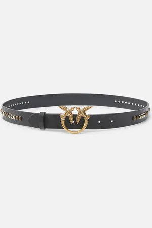 Pinko Ceinture cloutée en cuir avec boucle Love Birds, , L