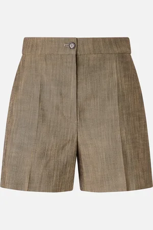Pinko Short élégant avec poches sur les hanches, Marron