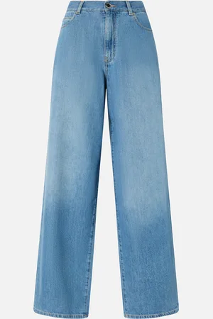 Pinko Jean palazzo en denim moyen clair, , 24