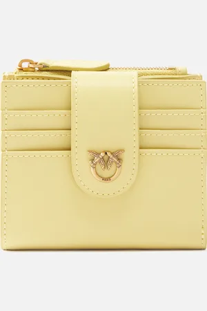 Pinko Petit portefeuille en cuir lisse à logo, , U