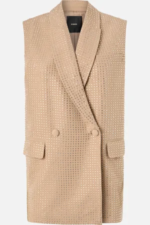 Pinko Blazer vest with rhinestones, , 46