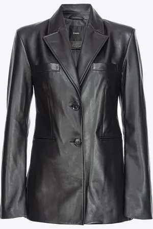 Pinko Blazer en cuir, , 44