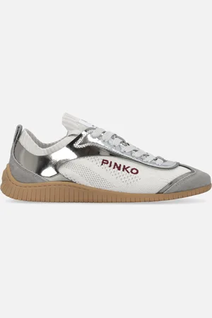Pinko Sneakers basses en maille avec empiècements effet miroir, , 39