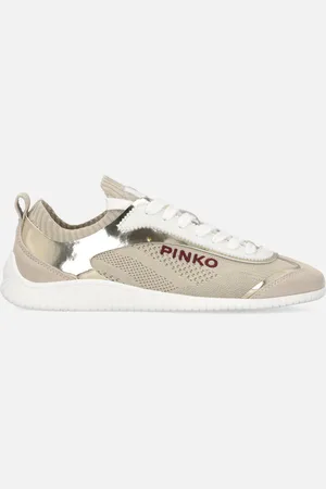 Pinko Sneakers basses en maille avec empiècements effet miroir, , 39