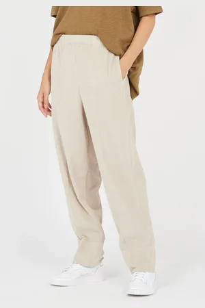 American Vintage Pantalon large taille haute en velours côtelé