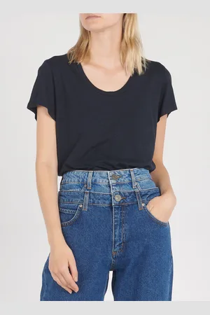 American Vintage Tee-shirt col rond en coton mélangé